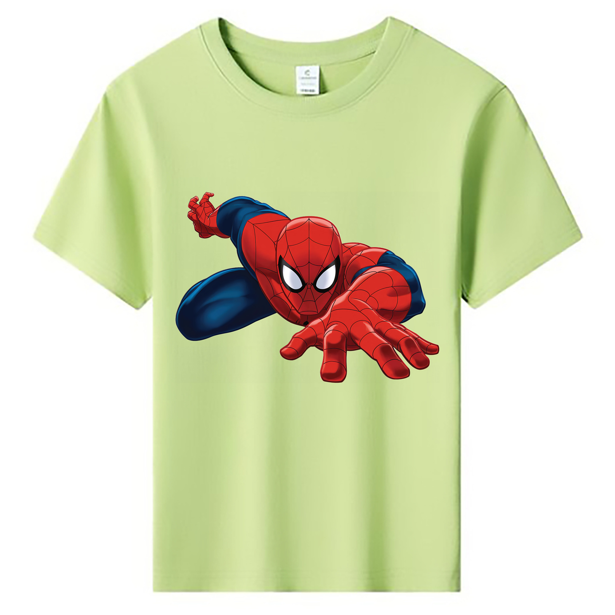 （画像用） Spider Man スパイダーマン 綿100％キッズTシャツ（フロントプリント）